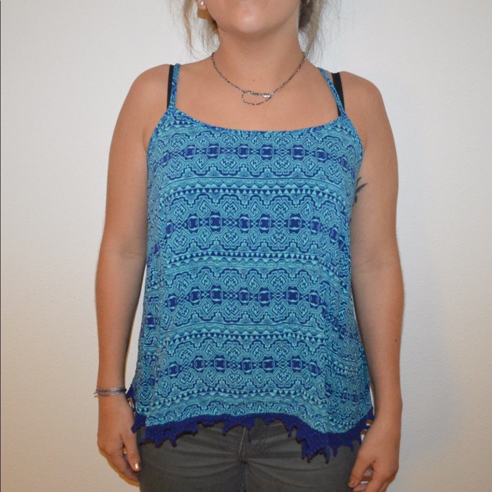 Blue Tribal Tank S